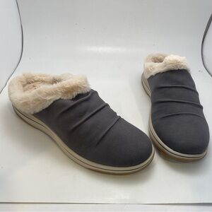 Clarks Cloudsteppers Breeze Willow‎ Dark Gray Clogs Women's Size 10